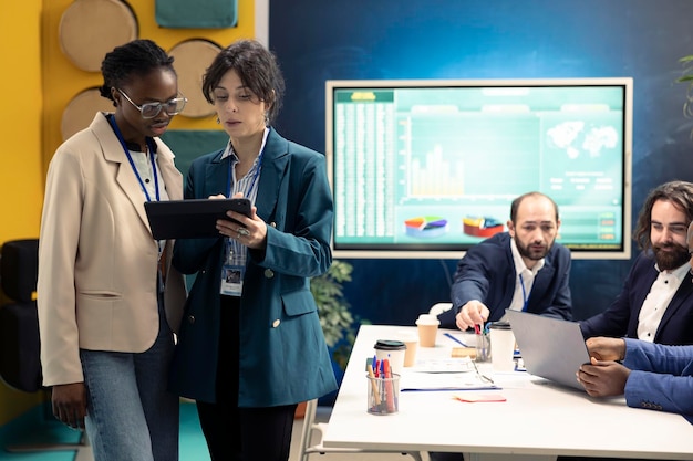 Accounting documents, financial statements and a well-organized desk